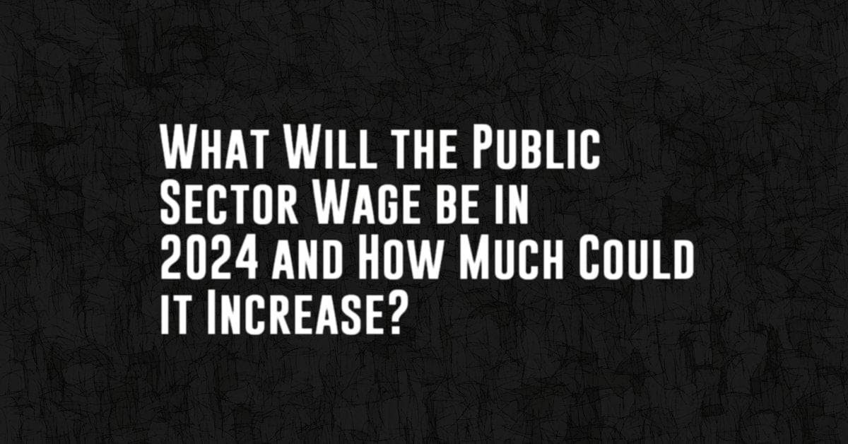 What Will the Public Sector Wage be in 2024 and How Much Could it Increase?