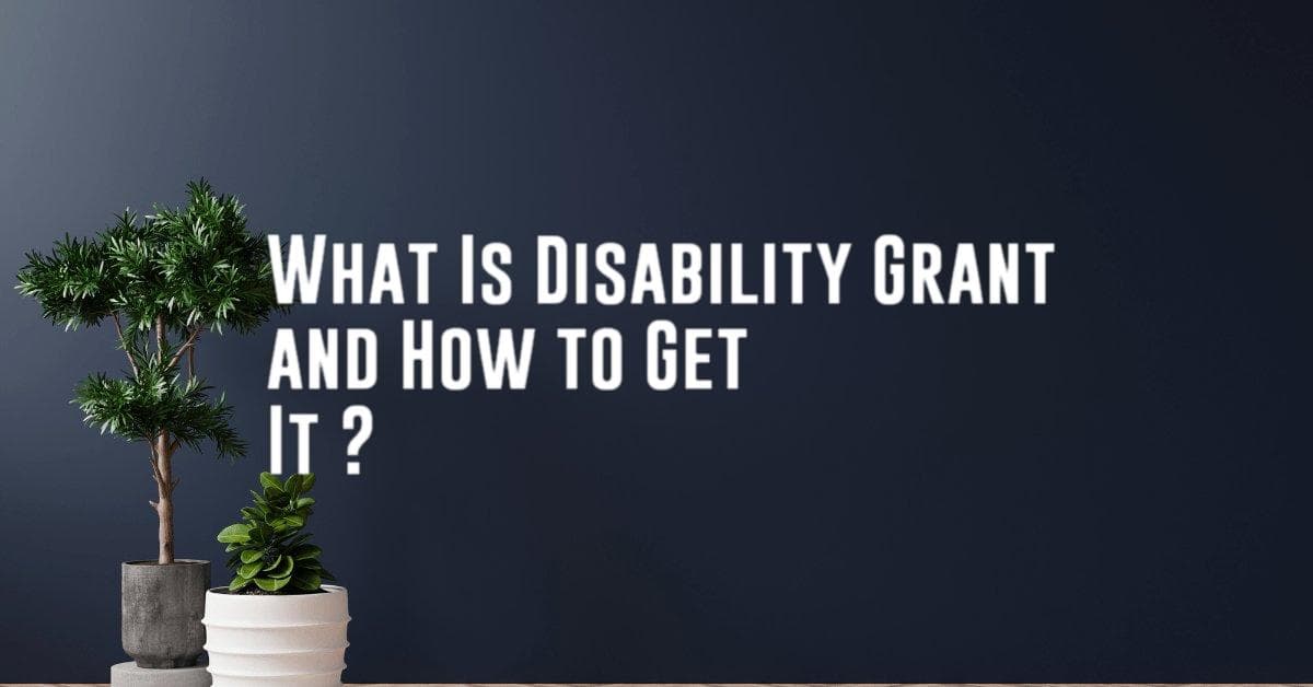 What Is Disability Grant and How to Get It ?